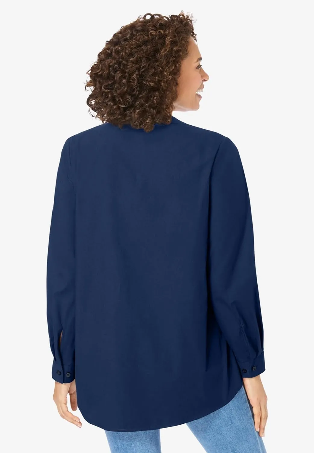 Woman Within Plus Size Perfect Pintuck Tunic
