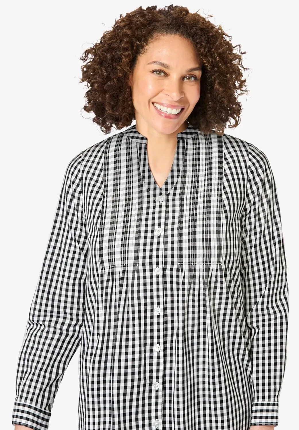 Woman Within Plus Size Perfect Pintuck Tunic