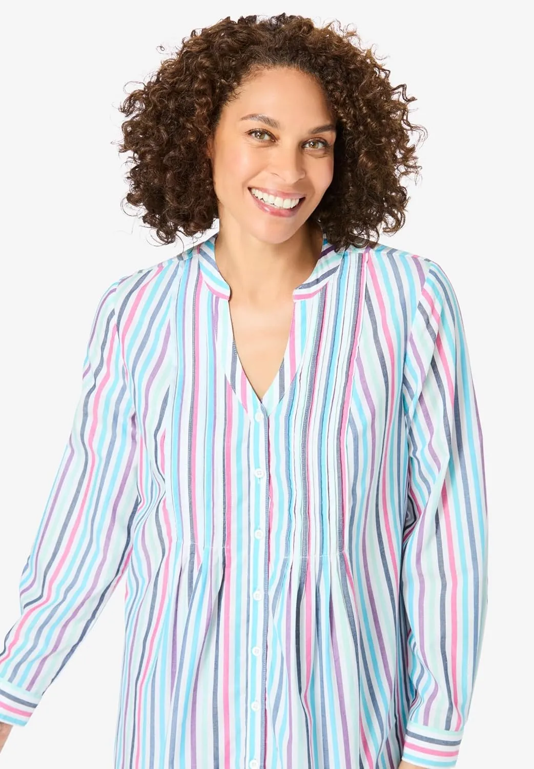 Woman Within Plus Size Perfect Pintuck Tunic