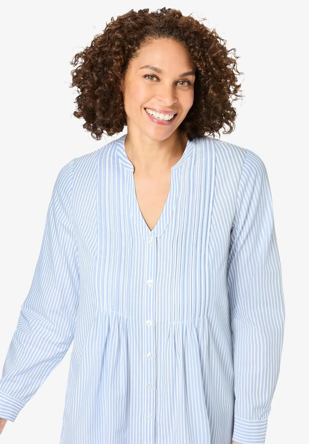 Woman Within Plus Size Perfect Pintuck Tunic