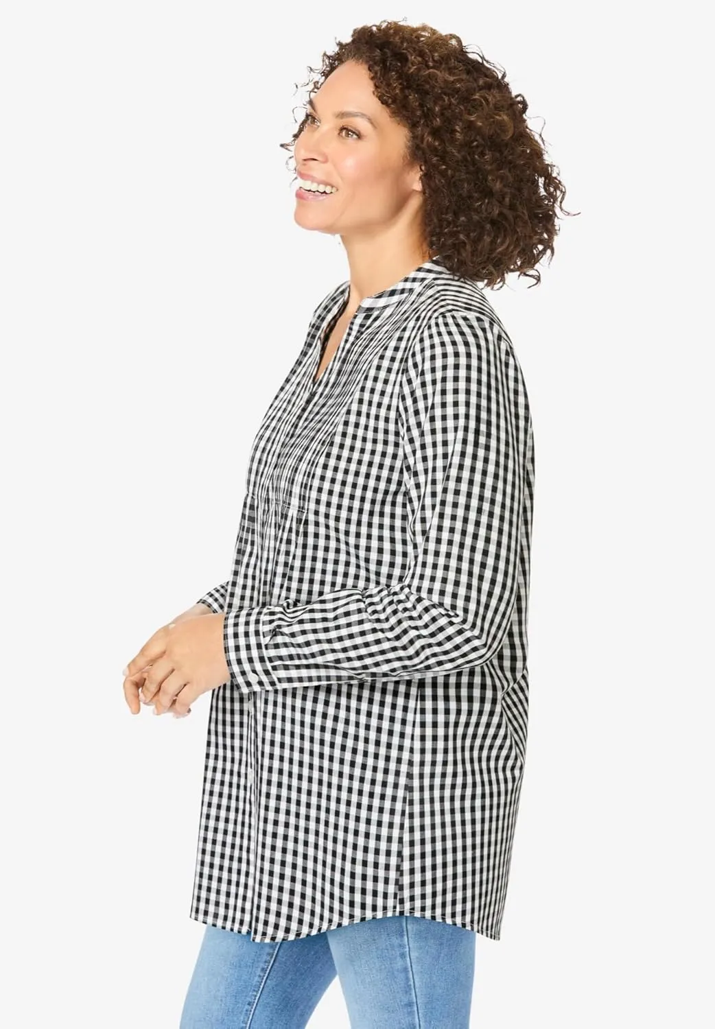 Woman Within Plus Size Perfect Pintuck Tunic