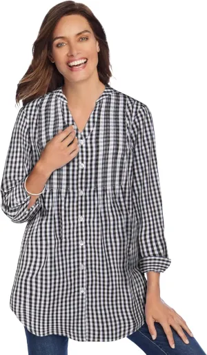 Woman Within Plus Size Perfect Pintuck Tunic