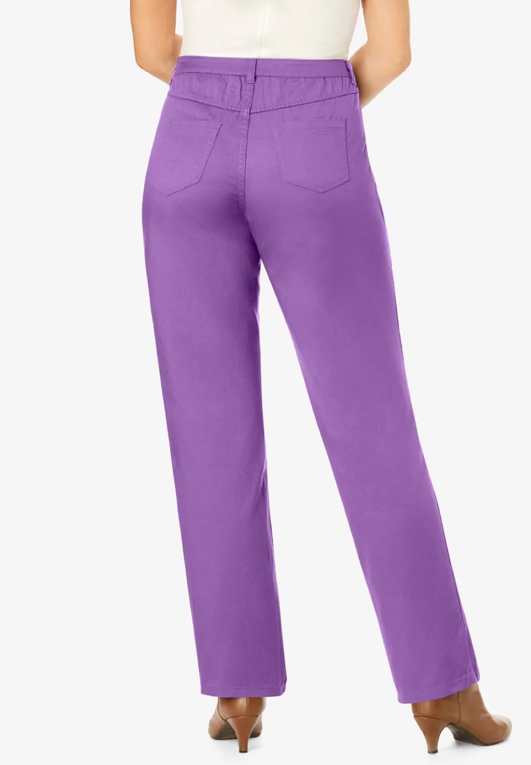 Woman Within Plus Size Perfect Relaxed Cotton Denim Jean