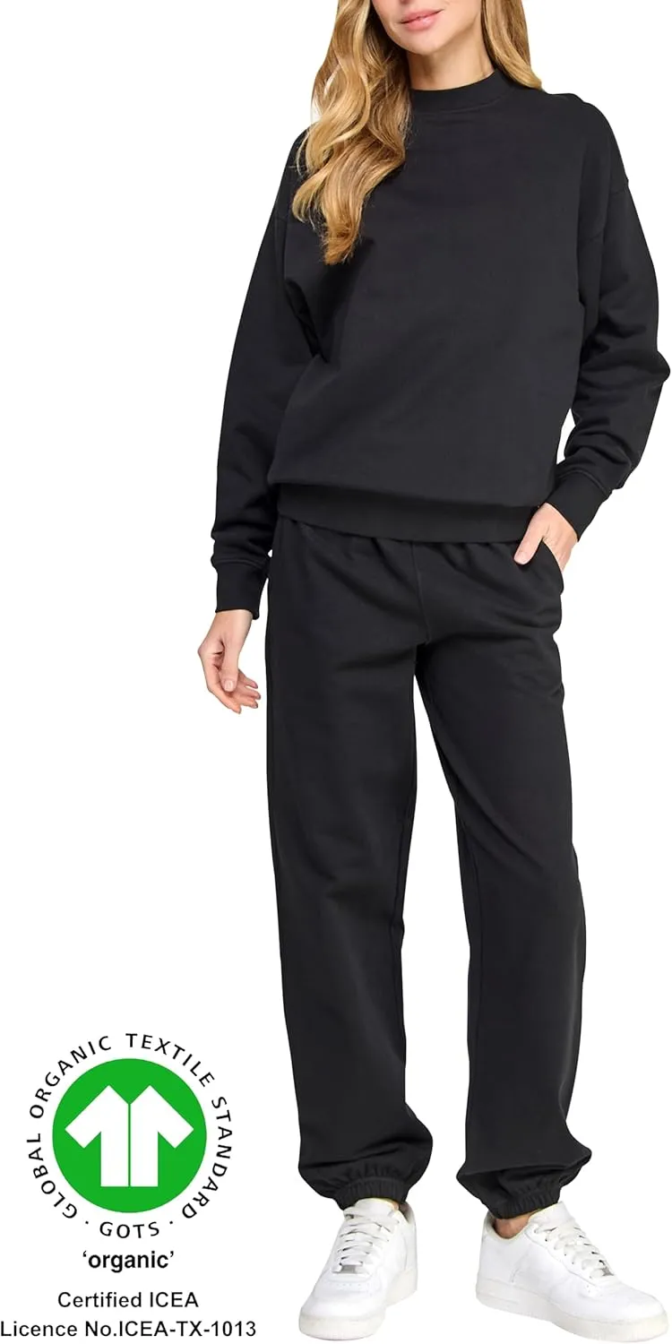 Women's GOTS Certified 100% Organic Cotton Heavyweight Relaxed Sweatpants