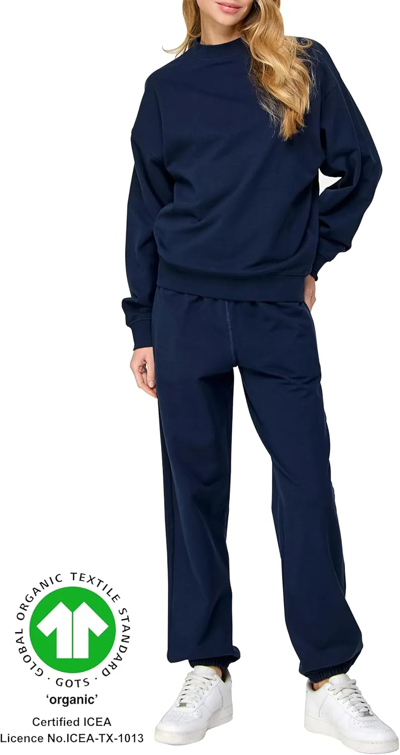 Women's GOTS Certified 100% Organic Cotton Heavyweight Relaxed Sweatpants