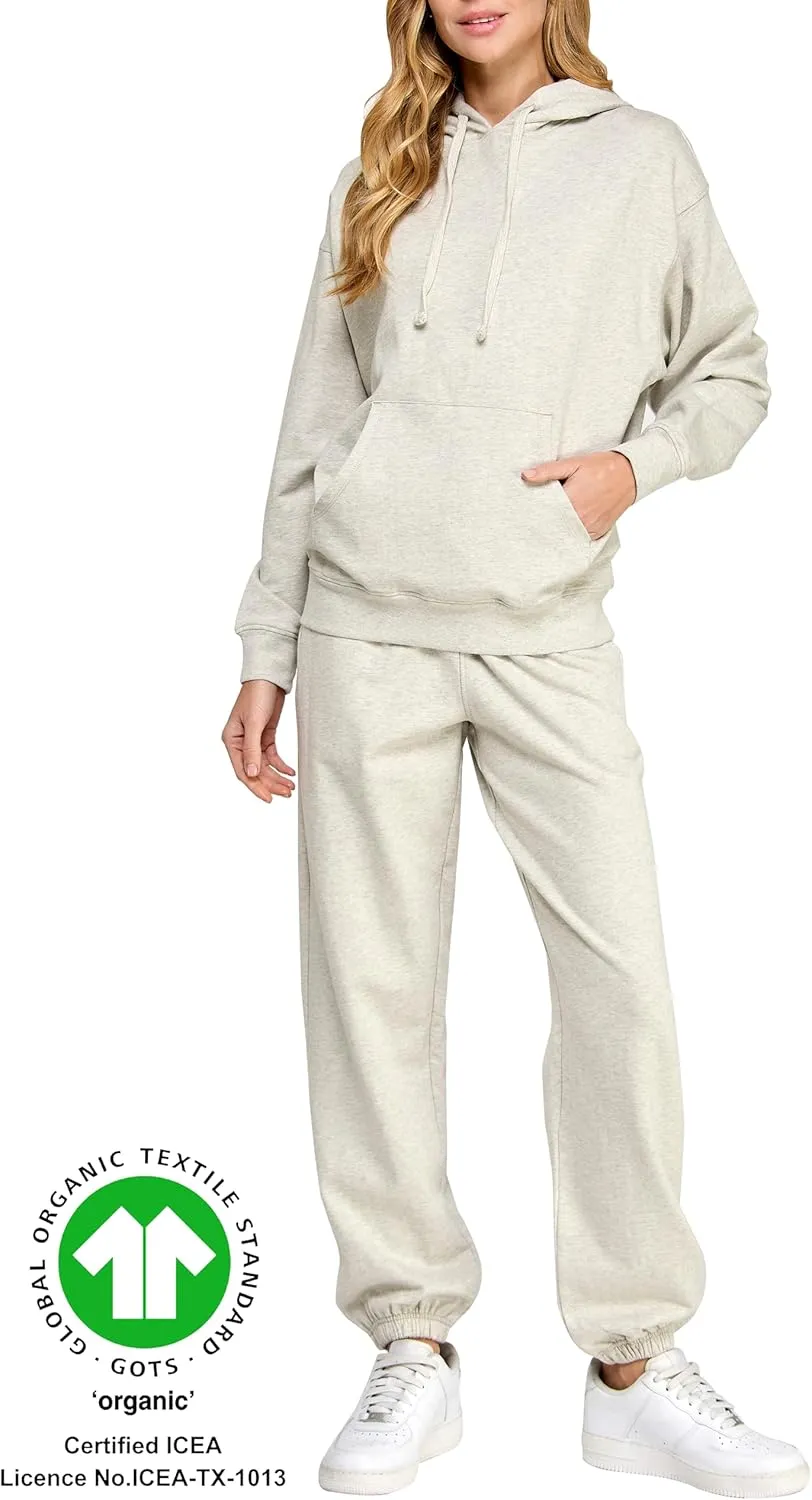Women's GOTS Certified 100% Organic Cotton Heavyweight Relaxed Sweatpants