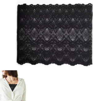Womens Lace Cleavage Cover Lace Camisole Tops Bandeau Bra Anti Peep Invisible Overlay Modesty Panel Vest