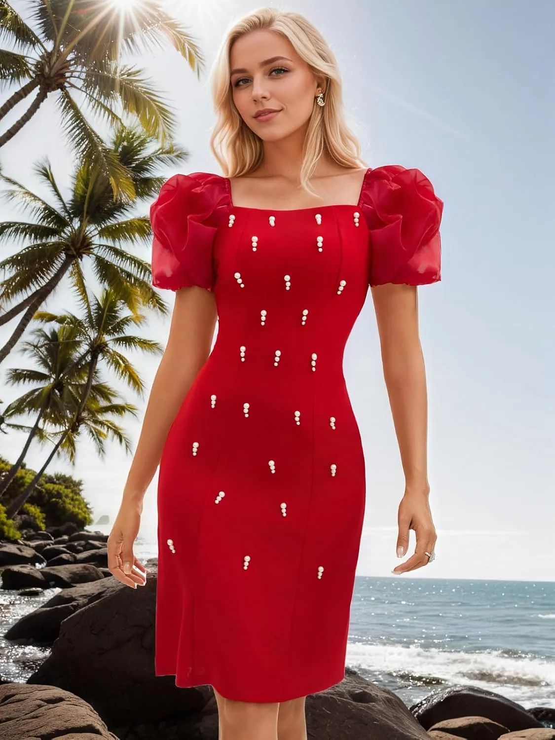 Women's Summer Club & Night Out Dresses Elegant Evening Party Cocktail Sexy Ruched Prom Wedding Guest Maxi Dress