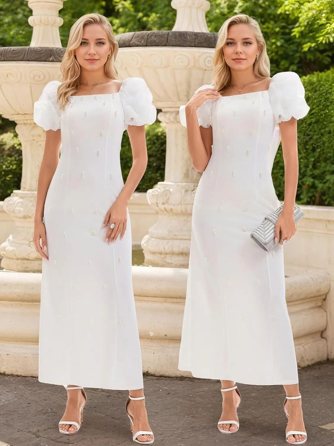 Women's Summer Club & Night Out Dresses Elegant Evening Party Cocktail Sexy Ruched Prom Wedding Guest Maxi Dress