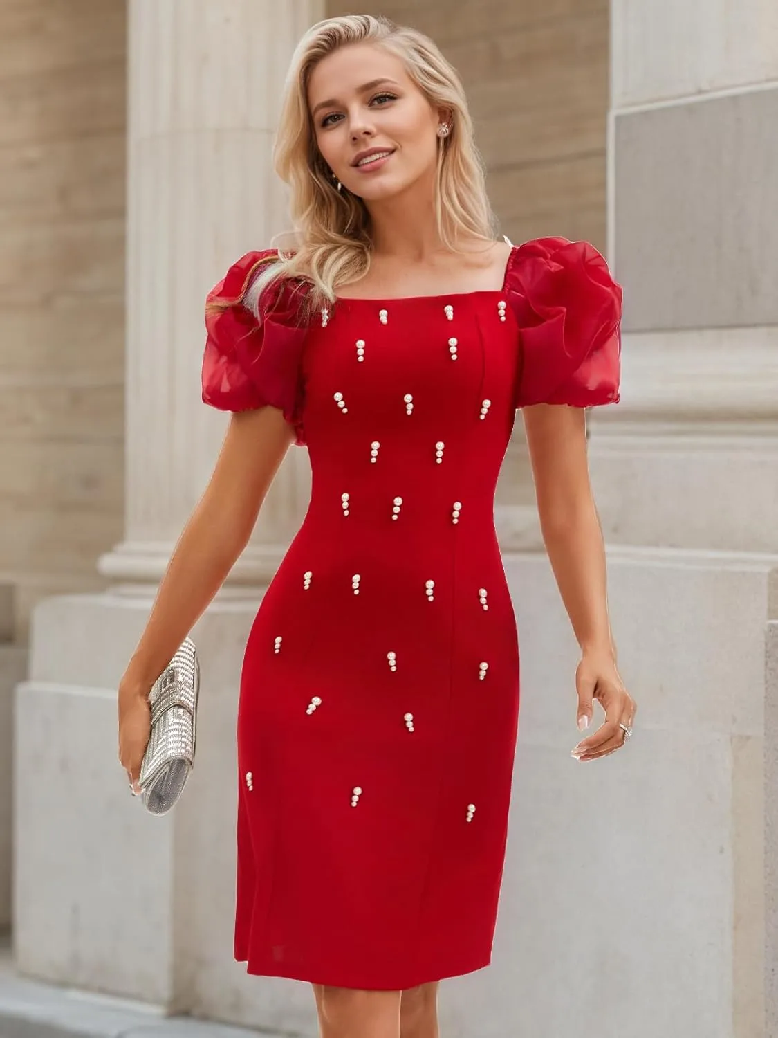 Women's Summer Club & Night Out Dresses Elegant Evening Party Cocktail Sexy Ruched Prom Wedding Guest Maxi Dress