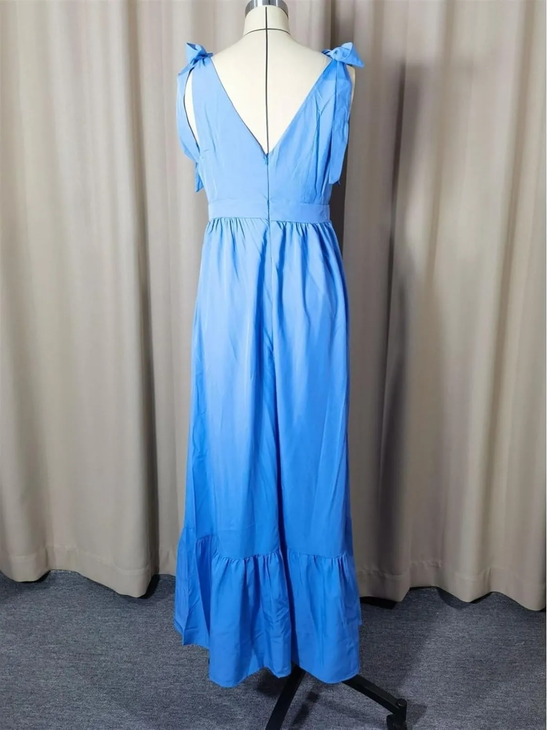 Womens Summer Sleeveless Maxi Dresses Casual Beach Smocked Tiered Long Dress Sundresses