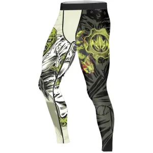 Zombie Knew Jiu Jitsu Men's Compression Leggings